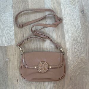 Tory Burch Brown Leather Crossbody Bag